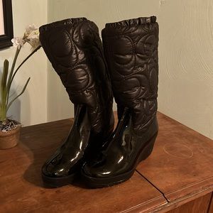 Coach rain/snow boots